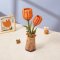 RoboTime 3D Holzpuzzle Orange Tulpe
