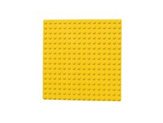 L-W Toys Plaque de construction JUNIOR 16x16 plots jaune