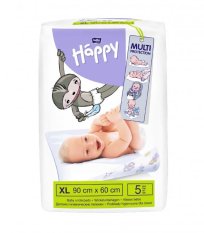 BELLA HAPPY Baby changing pads (90 x 60 cm) 5 pcs