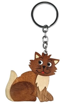 2Kids Toys Stor nyckelring i trä Katt