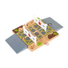Bigjigs Rail Holz Eisenbahn Bahnübergang mit Schranken