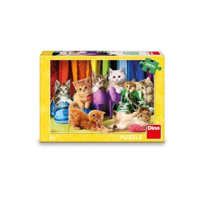 Dino Puzzle Gatitos Coloridos 300 XL Piezas