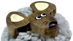 2Kids Toys Dřevěná magnetka velká pompon Myš