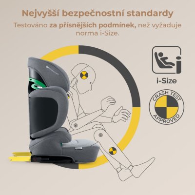 KINDERKRAFT SELECT Bilbarnstol i-Size XPAND 2 i-Size 100-150 cm Rocket Grey, Premium