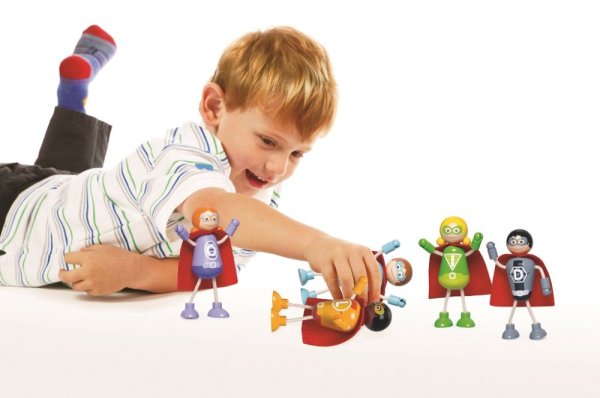 Tidlo Figuras de Madera Superhéroes