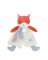 Doudou Zestaw prezentowy Pluszowy lis Romarin z uchwytem na smoczek 19 cm