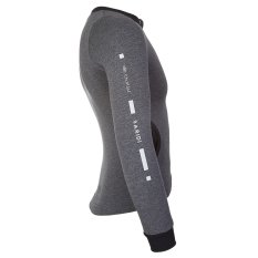 Camisola REFLEX smyk com fecho Outlast® - cinzento escuro mesclado