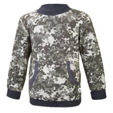 Sweat-shirt doublé poche Outlast® - pixel/chiné gris foncé