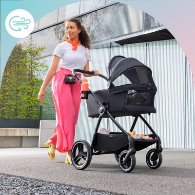 KINDERKRAFT SELECT Kinderwagen kombiniert Nea 2in1 Midnight Black, Premium