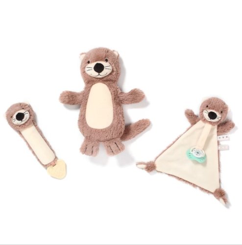 BABYONO Maggie Otter Pacifier Clip Pet Toy