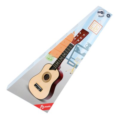 small foot Dziecięca zabawka drewniana gitara naturalna