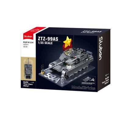 Sluban Model Bricks M38-B1234 Tank ZTS-99AS à l'échelle 1:35