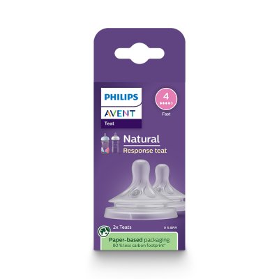 Philips AVENT Smoczek Natural Response 4 średni przepływ 3m+, 2 szt