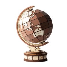 RoboTime 3D Holzpuzzle Globus und Wunder der Welt