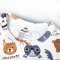 Maglietta smyk DR TISK Outlast® - animali colorati bianchi