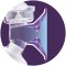 Philips AVENT Handmilchpumpe + VIA 180 ml 5 Stk