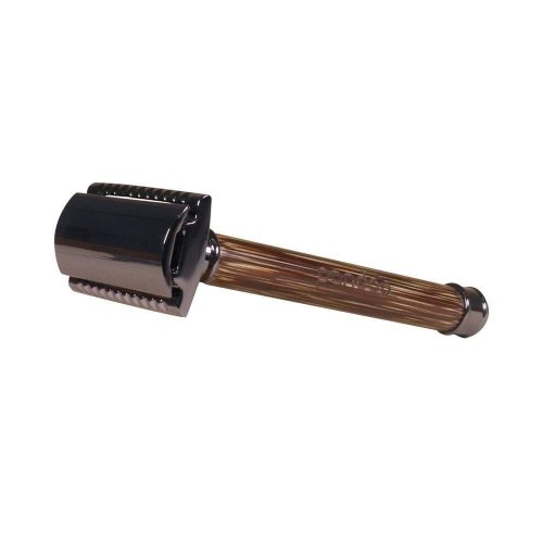 Bamboo Shaver with Holder and 10 Razor Blades, Narrow Handle