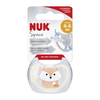 NUK Dudlík Space Fox in Box 0-6m