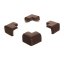 DREAMBABY Corner protection 4 pieces - brown