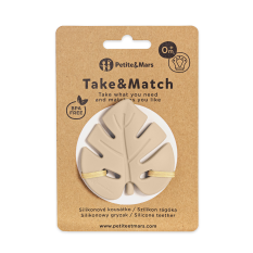 PETITE&MARS Silicone teether TAKE&MATCH Desert Sand 0m+