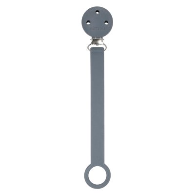 NATTOU Klip na dudlík silikon dark grey