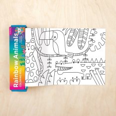 Mudpuppy Mini Colourful Animals Colouring Book