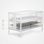 KLUPS Cot with barrier and drawer Iwo white 120x60 cm