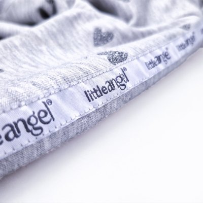 Obleka s kapuco - siva melanža srce bleščice