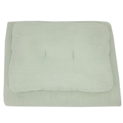 EKO Sada do postýlky 2dílná mušelínová Mint 30x40 cm, 75x100 cm