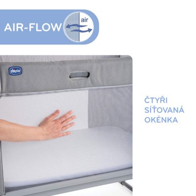 CHICCO Cama Next2Me Forever - Gris Ceniza