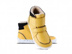 Be Lenka Dětské zimní barefoot boty Panda 2.0 - Cheese Yellow