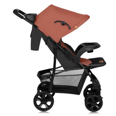 LIONELO Carrinho de passeio Emma Plus Coral Pink
