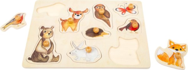 small foot Drewniane puzzle Leśne zwierzątka