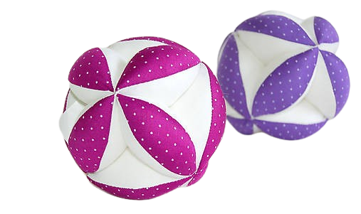 MyMoo Bola sensorial Montessori - Pontos/cor-de-rosa