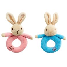Hochet arc-en-ciel anneau lapin Pierre Lapin & Jeannot Lapin 1 pc