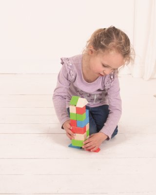 Bigjigs Baby Blocs de Connexion en Bois Ensemble Primaire