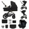 KINDERKRAFT Kombikinderwagen 3-in-1 Moov 2 XL Air Black