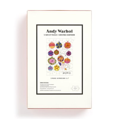 Puzzle Galison 12 zile de Crăciun Andy Warhol 12x80 piese