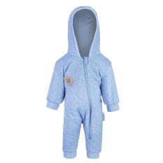 Overall mit Outlast® Saumfutter - hellblaue Melierung