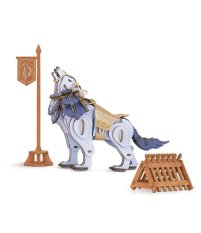 RoboTime 3D Holzpuzzle Wolf Krieger