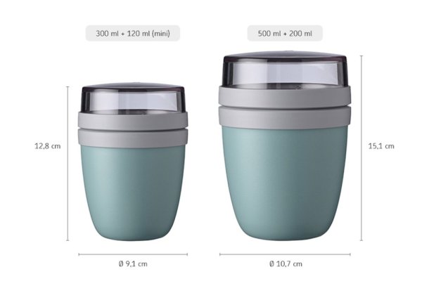 MEPAL Dining box Ellipse Nordic Green 500ml