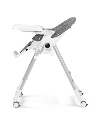 PEG PÉREGO Esszimmerstuhl Prima Pappa Follow Me Wonder Grey 2022 + gratis Bar