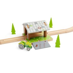Bigjigs Rail Stodola na koľajniciach