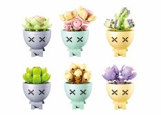 Sluban Flowers M38-B1076 Succulentes en pot Présentoir 6 pcs