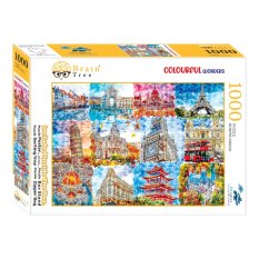 Brain Tree Puzzle Landmarks in Colour 1000 pieces