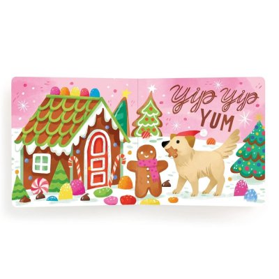 Mudpuppy Boek met schattige hondjes Ho Ho Howl!