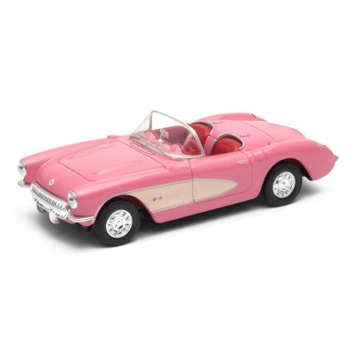 Welly Chevrolet Corvette (1957) 1:34 cabriolet rosa
