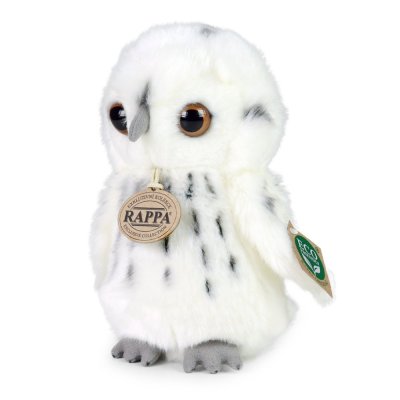 Rappa Plyschuggla vit 18 cm ECO-FRIENDLY