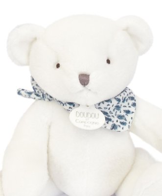 Doudou Plush teddy bear white 25 cm