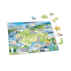 Larsen Vzdelávacie puzzle Česká republika Pamiatky 78 dielikov